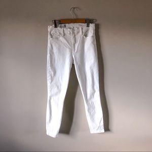 Gap jeans, white, sz 29r “resolution true skinny”